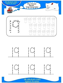 Çocuklar İçin Çizgi Çalışma Sayfaları 